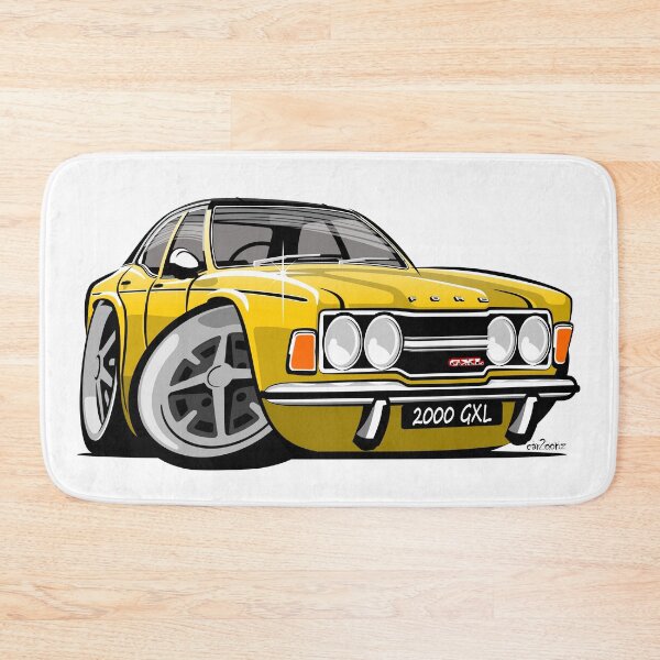 Item preview, Ford Cortina 2000 GXL caricature yellow designed and sold by car2oonz.
