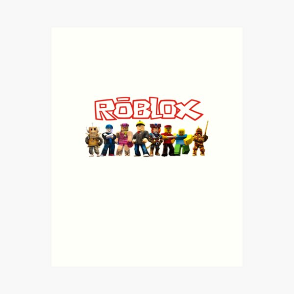 Blox Party Noob Head Face Smile | Art Print