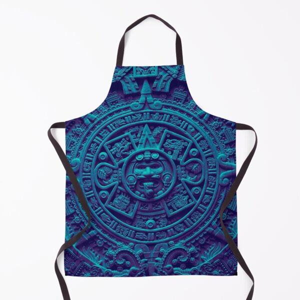 Item preview, Aztec Calendar #7 - dark blue designed and sold by DaveDanchuk.