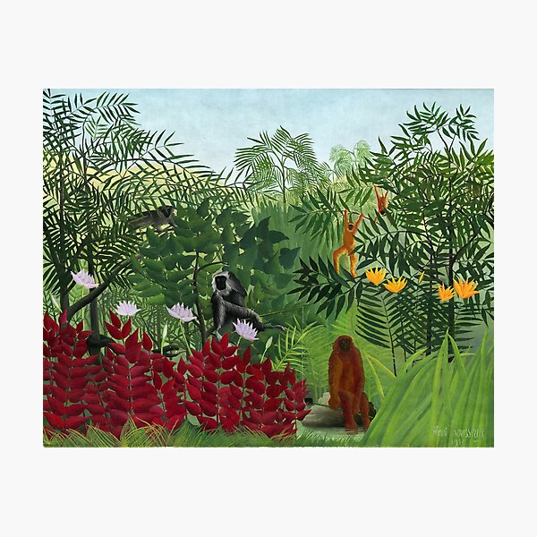 Item preview, Henri Rousseau Tropical Forest with Monkeys  designed and sold by TeeARTHY.