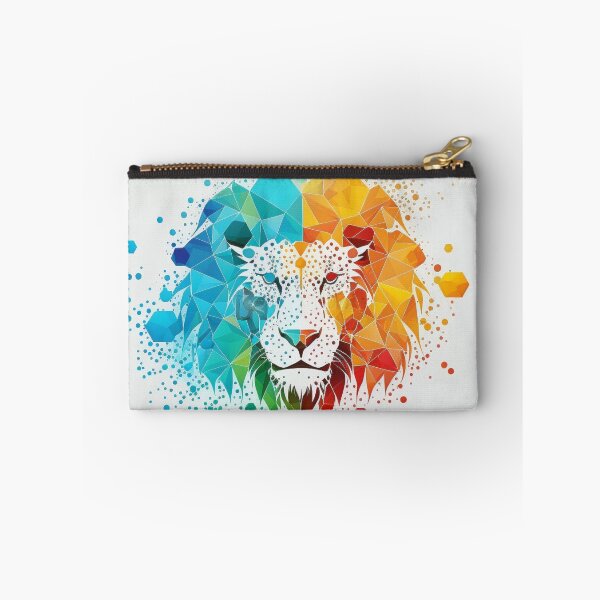 Item preview, Multicolored Technology Inspired Lion Head designed and sold by Galviato.