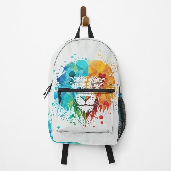 Item preview, Multicolored Technology Inspired Lion Head designed and sold by Galviato.