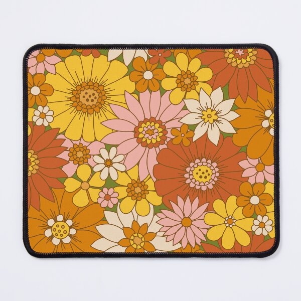 Item preview, 60s Retro Daisy Floral designed and sold by latheandquill.