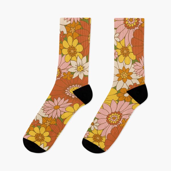 Item preview, 60s Retro Daisy Floral designed and sold by latheandquill.
