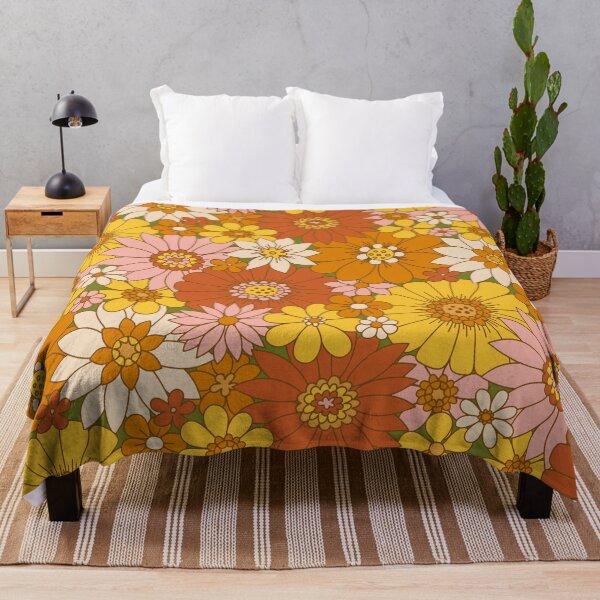 Item preview, 60s Retro Daisy Floral designed and sold by latheandquill.