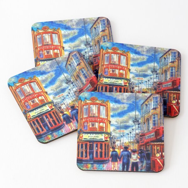 Item preview, Bright colourful street scene designed and sold by Metaverse8.