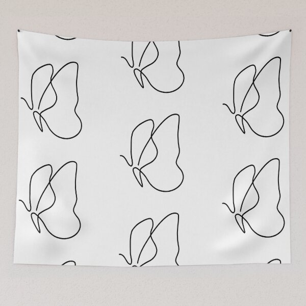 Item preview, Butterfly Line Drawing designed and sold by bmiller64.