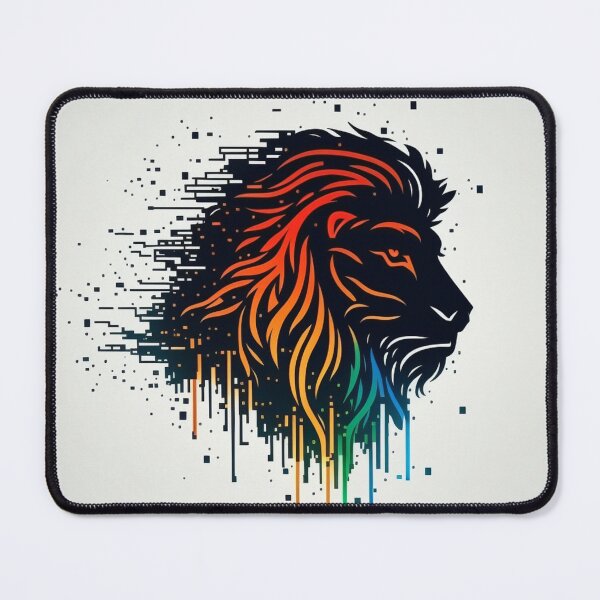 Item preview, Multicolored Computerized-Style Lion Head #2 designed and sold by Galviato.
