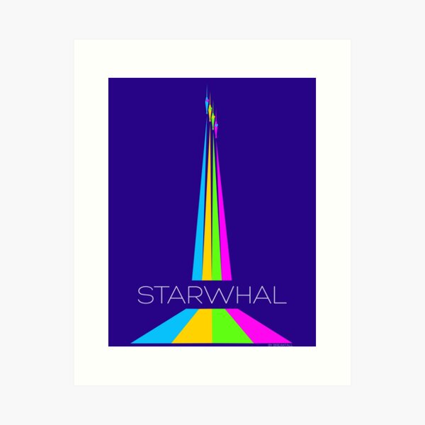 STARWHAL by Breakfall - Flying starwhals poster Art Print