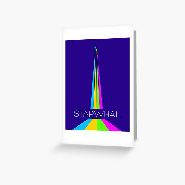 STARWHAL by Breakfall - Flying starwhals poster Greeting Card