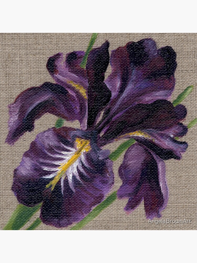 Tote Bag Peinture A L Huile Pourpre Iris Par Angela Brown Art Par Angelabrownart Redbubble