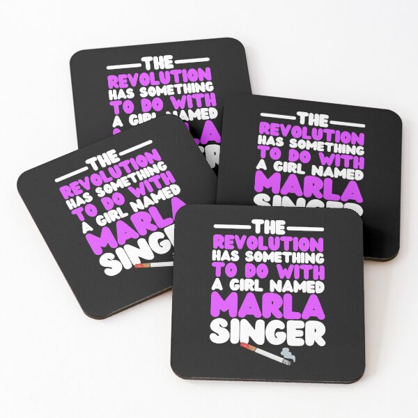 Item preview, The revolution has something to do with a girl named -Marla Singer, Fight Club  designed and sold by Sticker Up.