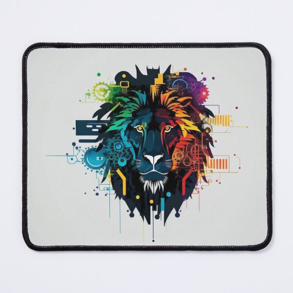 Item preview, Multicolored Computerized-Style Lion Head #3 designed and sold by Galviato.