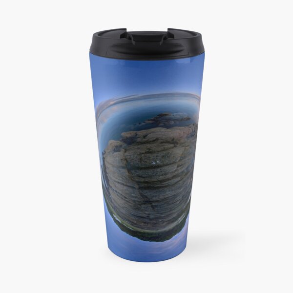 Moville Shoreline, Lough Foyle, at Dusk, Donegal Travel Mug