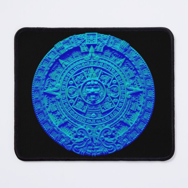 Item preview, Aztec Calendar #13 - light blue designed and sold by DaveDanchuk.