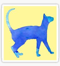 Watercolor Cat Sticker