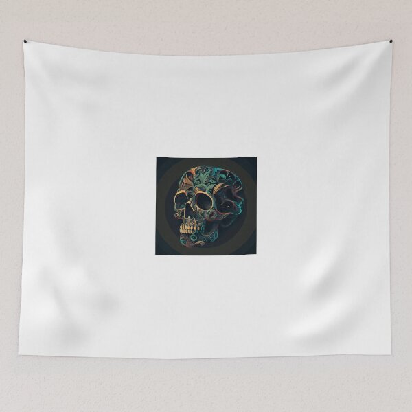 Item preview, Neon Skull digital painting designed and sold by wongwaikie.