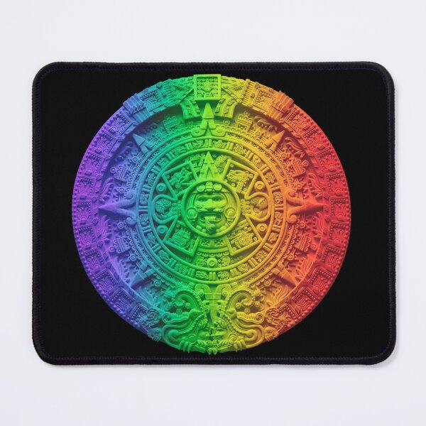 Item preview, Aztec Calendar #14 - Rainbow colored  designed and sold by DaveDanchuk.