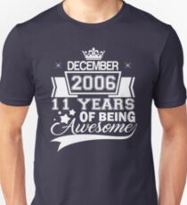11. Geburtstagsgeschenk Geboren im Dezember 2006 Slim Fit T-Shirt