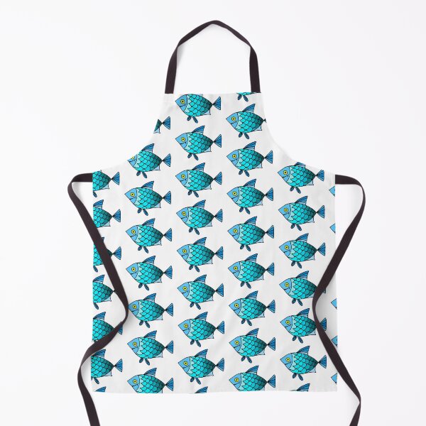 Item preview, Happy Fish illustration, blue designed and sold by Gala-life1.