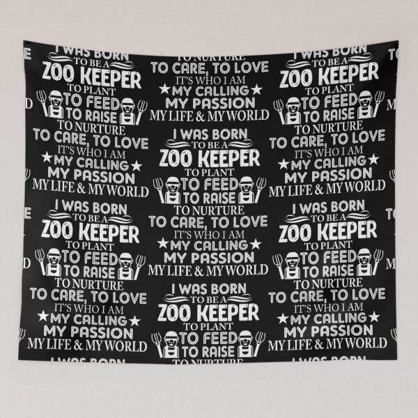 Item preview, I Was Born To Be A Zoo Keeper designed and sold by aryagiri.