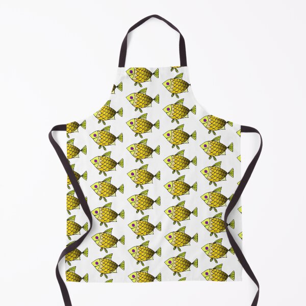 Item preview, Happy Fish illustration, yellow-brown designed and sold by Gala-life1.