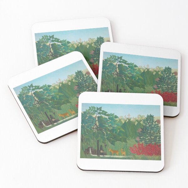 Item preview, Henri Rousseau The Waterfall Landscape designed and sold by TeeARTHY.