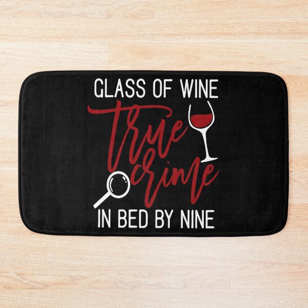 Item preview, True Crime and Wine gift for criminal podcast lovers  designed and sold by BRtisticDesigns.