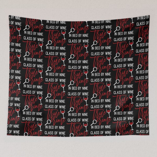 Item preview, True Crime and Wine gift for criminal podcast lovers  designed and sold by BRtisticDesigns.