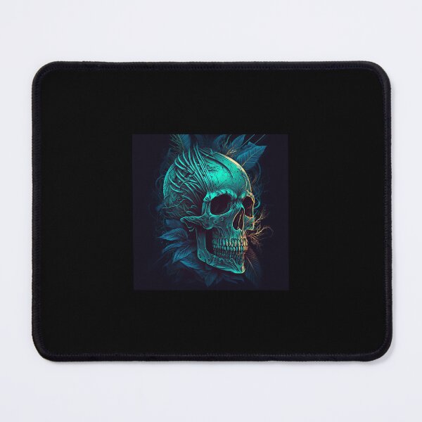 Item preview, Neon Skull digital painting designed and sold by wongwaikie.