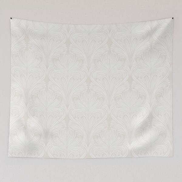 Item preview, White Flow - Off White - medium scale designed and sold by wild.geranium.design.