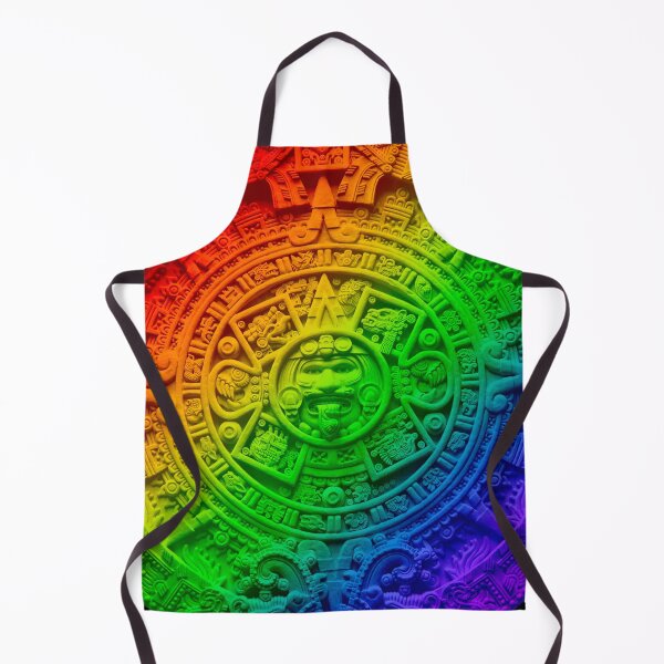 Item preview, Aztec Calendar #17 - Rainbow colored diagonal designed and sold by DaveDanchuk.
