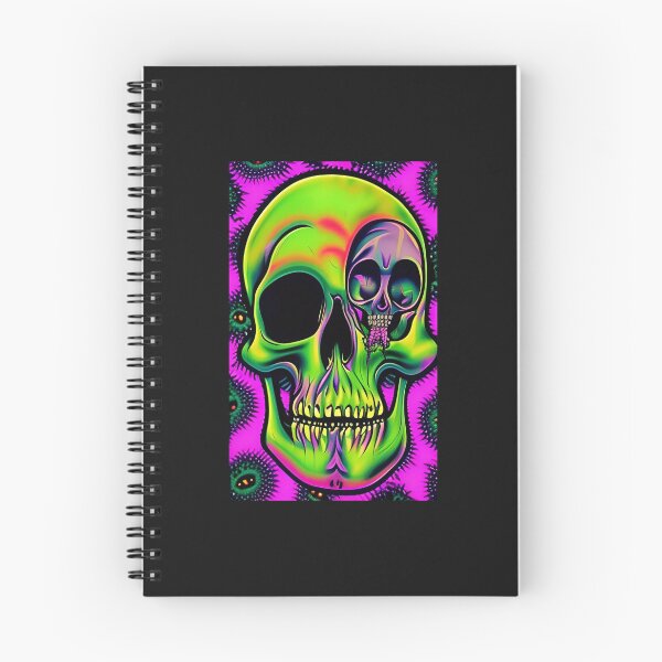 Item preview, Bright Green Skull with Smaller Skull coming out of Eye Socket designed and sold by bigberzerk.