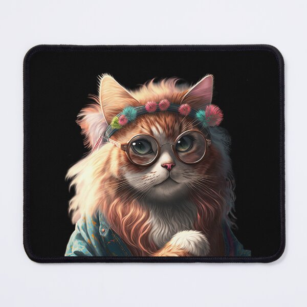 Item preview, Hippy cat designed and sold by AnimalArtPhotos.