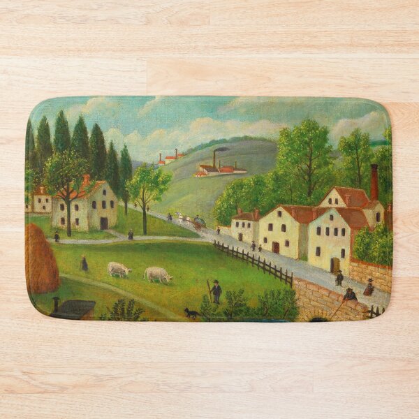 Item preview, Henri Rousseau Pastoral landscape with stream, fisherman and strollers designed and sold by TeeARTHY.