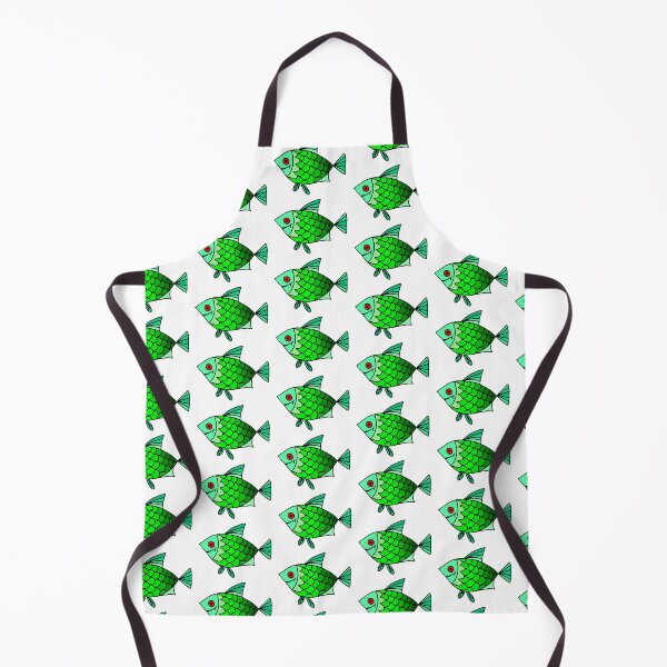 Item preview, Happy Fish illustration, blue-green designed and sold by Gala-life1.