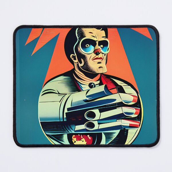 Item preview, Retrofuturism man designed and sold by BigBrainArtwork.