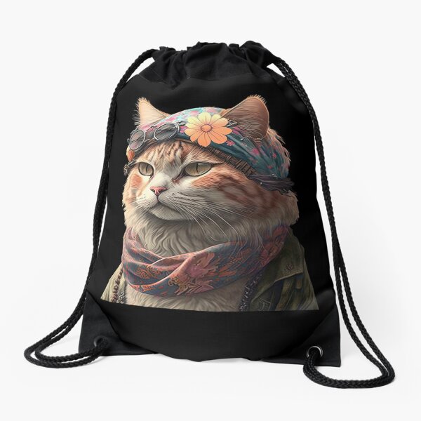 Item preview, Hippie kitten designed and sold by AnimalArtPhotos.