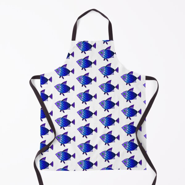 Item preview, Happy Fish illustration, purple-blue designed and sold by Gala-life1.