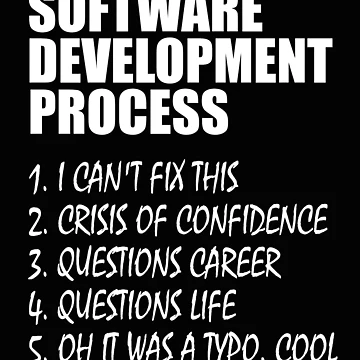 Artwork thumbnail, Software Development Process Programmer Joke by Vasil Dimitrov