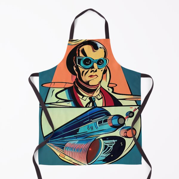 Item preview, Retrofuturism sci fi man designed and sold by BigBrainArtwork.