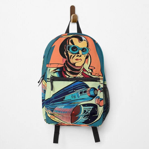 Item preview, Retrofuturism sci fi man designed and sold by BigBrainArtwork.
