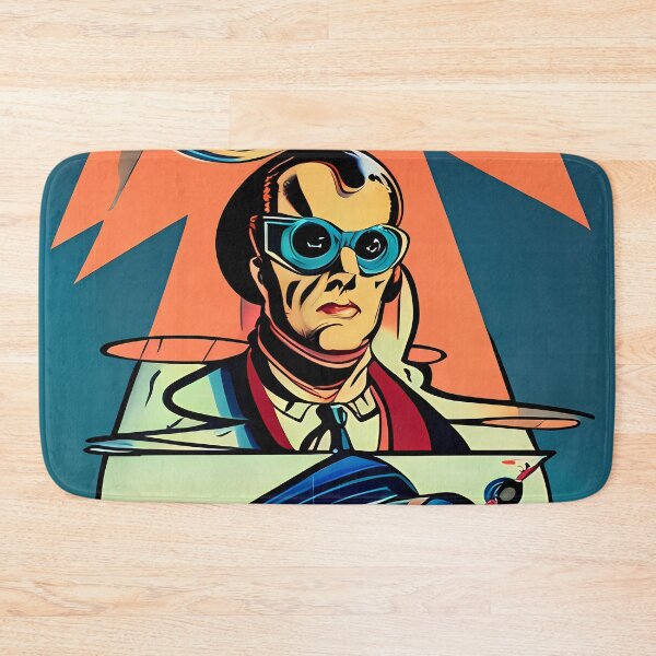 Item preview, Retrofuturism sci fi man designed and sold by BigBrainArtwork.