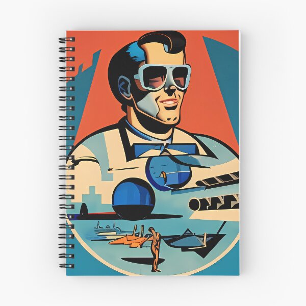 Item preview, Retrofuturism comic man designed and sold by BigBrainArtwork.