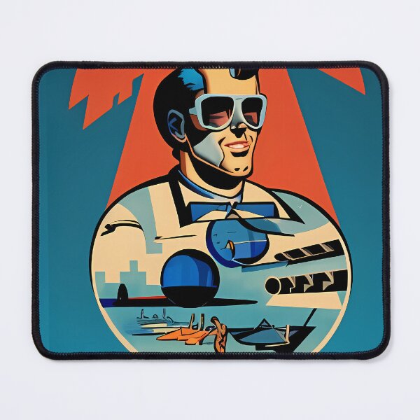 Item preview, Retrofuturism comic man designed and sold by BigBrainArtwork.