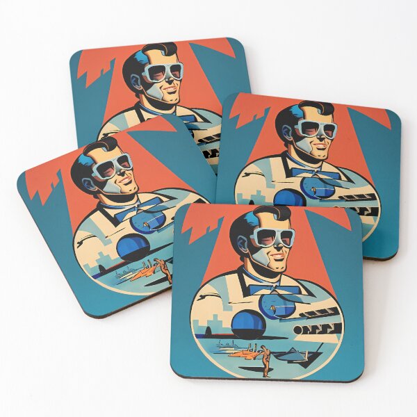 Item preview, Retrofuturism comic man designed and sold by BigBrainArtwork.