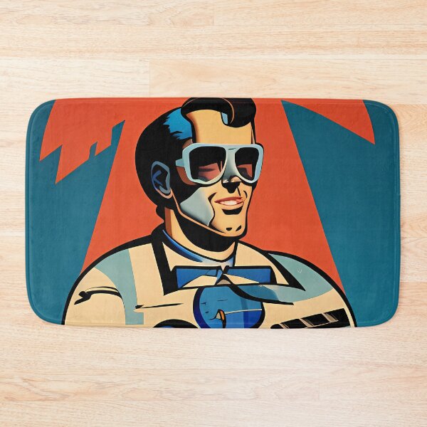 Item preview, Retrofuturism comic man designed and sold by BigBrainArtwork.