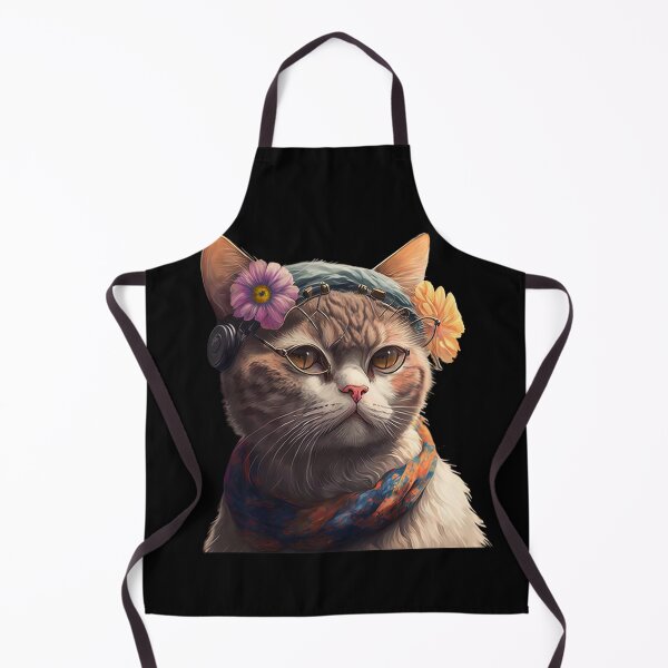 Item preview, Cat with flowers designed and sold by AnimalArtPhotos.