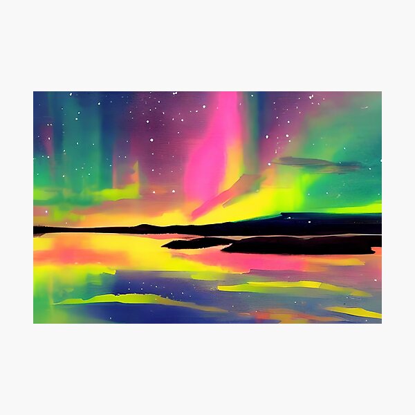 Skyfall, Melting Northern Lights Photographic Print