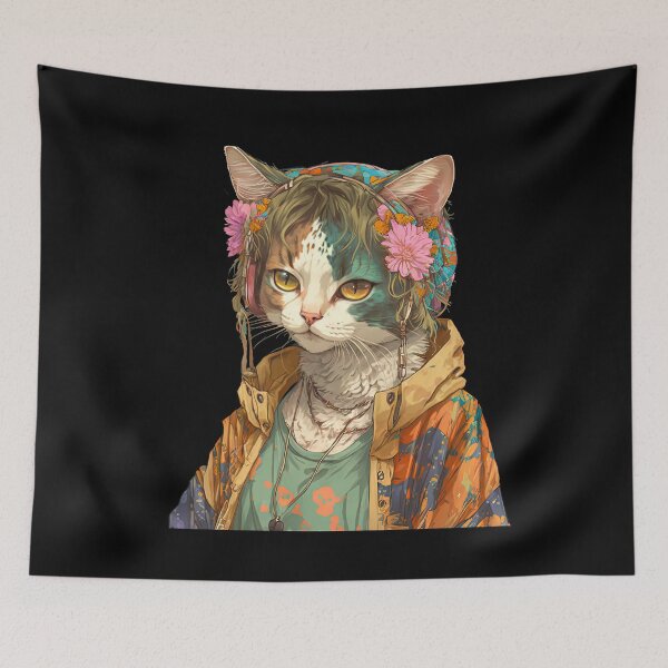 Item preview, Peace cat designed and sold by AnimalArtPhotos.